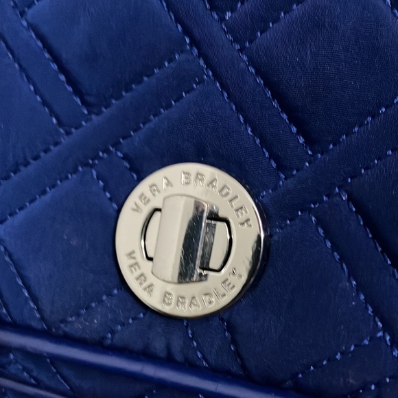 Royal Blue Quilted Vera Bradley Purse - Picture 2 of 9